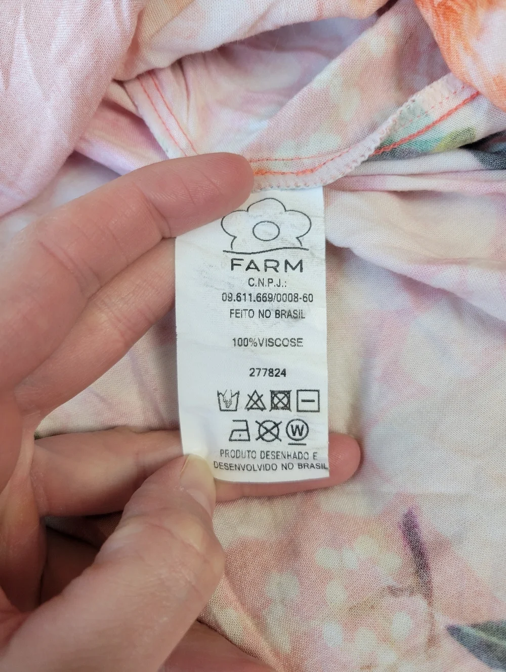 Farm Rio Floral Colorful Cut Out Dress High Low Size Small - Picture 10 of 10